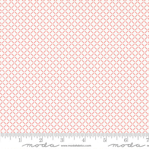 Lighthearted Summer Plaids Cream Pink Ydg by for Moda - 55295 11 - PRICE PER 1/2 YARD