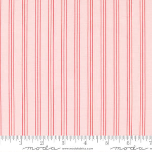 Lighthearted Stripe Light Pink Yardage by for Moda - 55296 17 - PRICE PER 1/2 YARD