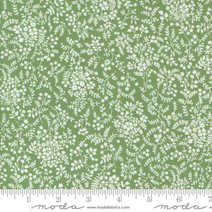Shoreline Breeze Small Floral Green Yardage by for Moda - 55304 25 - PRICE PER 1/2 YARD