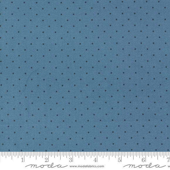 Shoreline Dots Medium Blue Yardage by for Moda - 55307 13 - PRICE PER 1/2 YARD