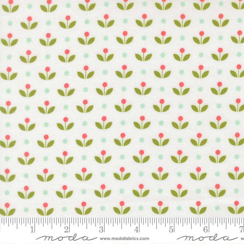 Bloomsberry White Yardage for Moda -55357 11 PRICE PER 1/2 YARD