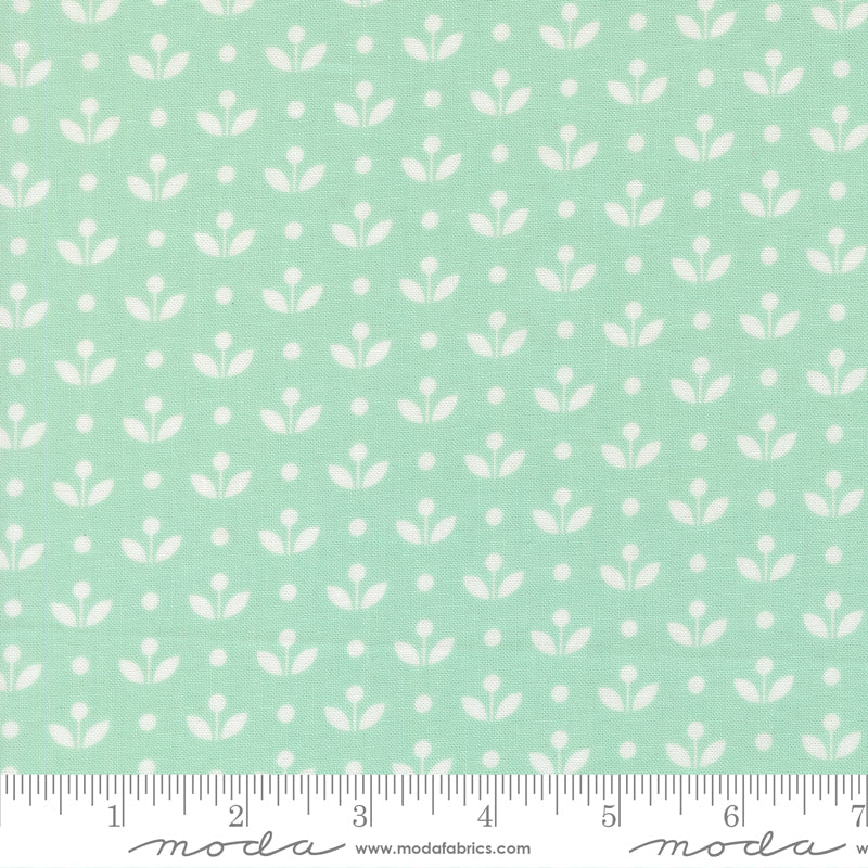 Bloomsberry Aqua Yardage for Moda -55357 13 PRICE PER 1/2 YARD