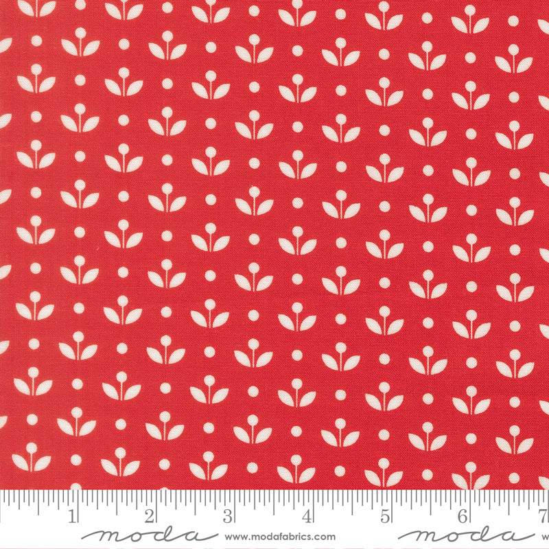 Bloomsberry Red Yardage for Moda -55357 18 PRICE PER 1/2 YARD