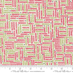 On Dasher The Herd Vanilla Yardage by Sweetwater for Moda - 55663 11 - PRICE PER 1/2 YARD