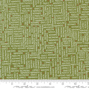 On Dasher The Herd Pine Yardage by Sweetwater for Moda - 55663 13 - PRICE PER 1/2 YARD