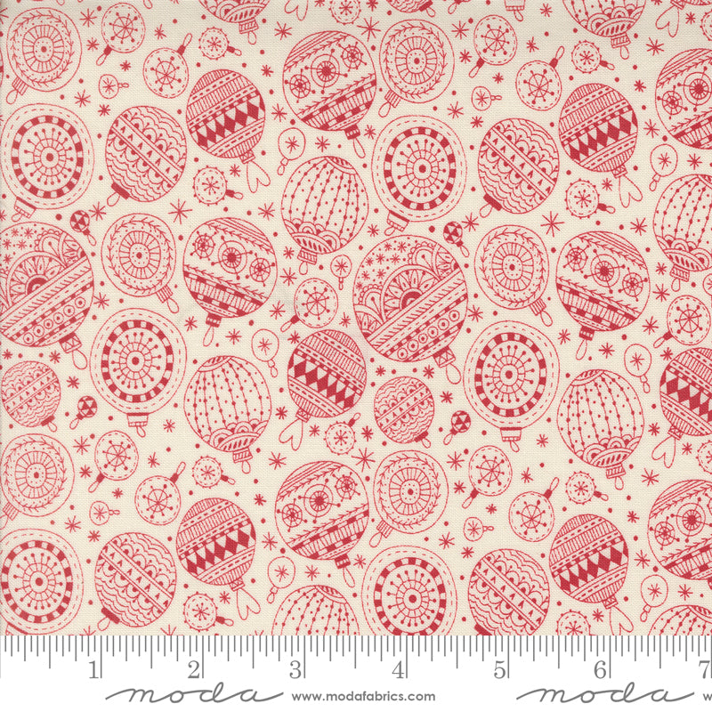 Emmitt and Ivy Red Yardage for Moda - 55694 22 - PRICE PER 1/2 YARD