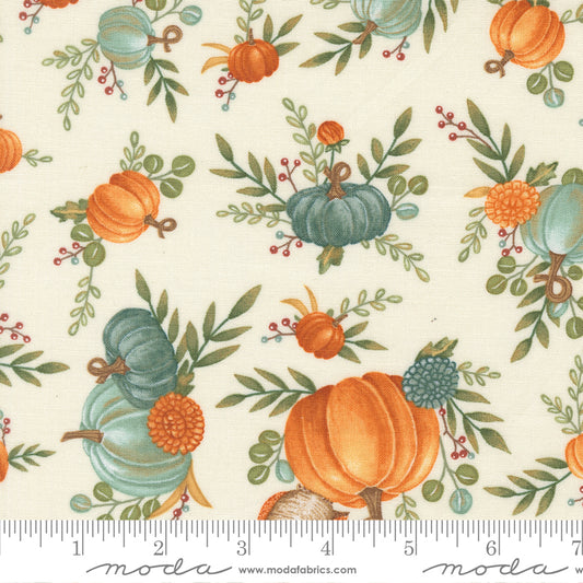 I Love Fall Most Warm White Yardage for Moda - 56140 11 - PRICE PER 1/2 YARD