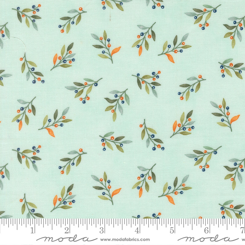 I Love Fall Most Aqua Yardage for Moda - 56144 13 - PRICE PER 1/2 YARD