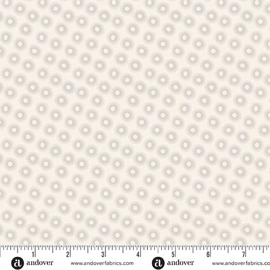 Midnight Moon Eclipse Silver Yardage for Andover - A-1535-L - PRICE PER 1/2 YARD