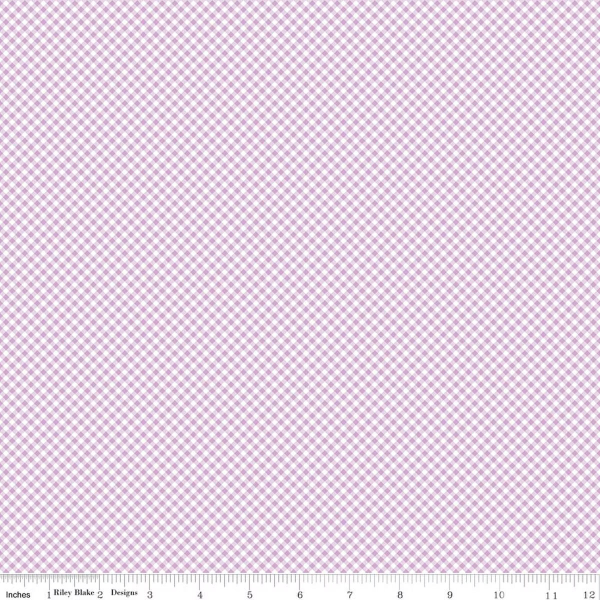 Seasonal Basics Gingham Purple for RBD C777-PURPLE - PRICE PER 1/2 YARD