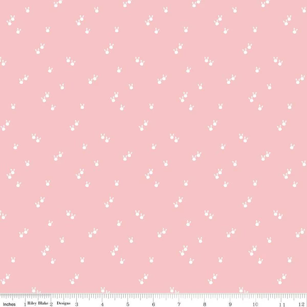Seasonal Basics Bunnies Pink Ydg by Christopher Thompson for RBD C656-PINK - PRICE PER 1/2 YARD