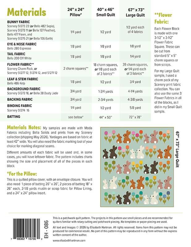 Cottontail Quilt/ Wall Hanging Kit