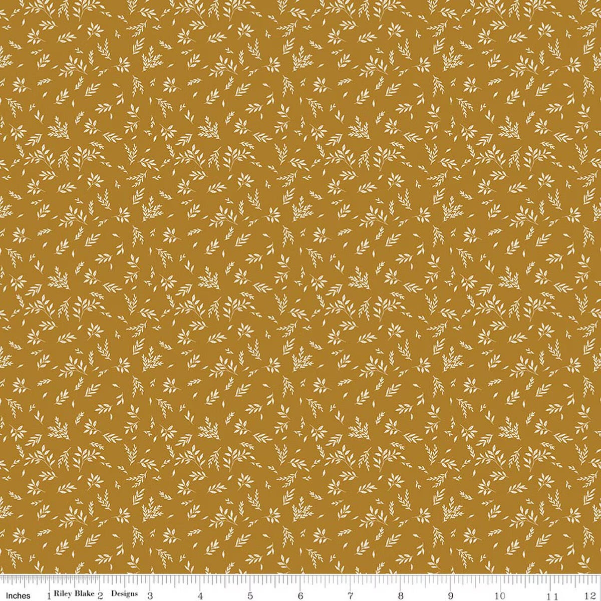 Bountiful Leaves Butterscotch Yardage by Sand Gervais for RBD-C17868-BUTTERSCOTCH- PRICE PER 1/2 YARD