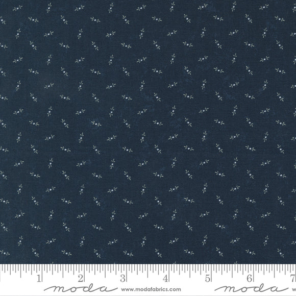 Fluttering Leaves Dots Blenders Blue Spruce Ydg for Moda 9738 14 - PRICE PER 1/2 YARD