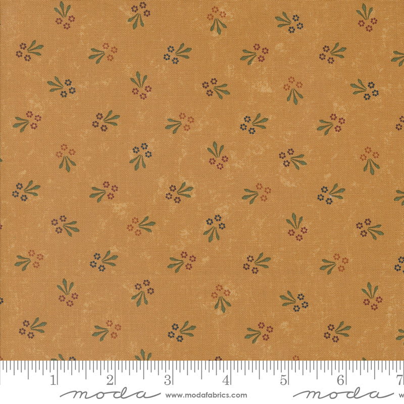 Daisy Lane Trio of Blooms Sunflowerfor Moda 9761 12 - PRICE PER 1/2 YARD