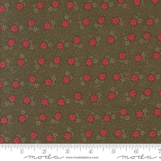 A Vintage Christmas Green Yardage for Moda 9782 15 - PRICE PER 1/2 YARD