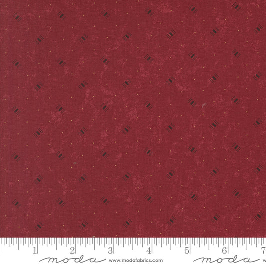 A Vintage Christmas Red Yardage for Moda 9785 13 - PRICE PER 1/2 YARD