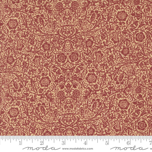 A Vintage Christmas Red Yardage for Moda 9786 23 - PRICE PER 1/2 YARD