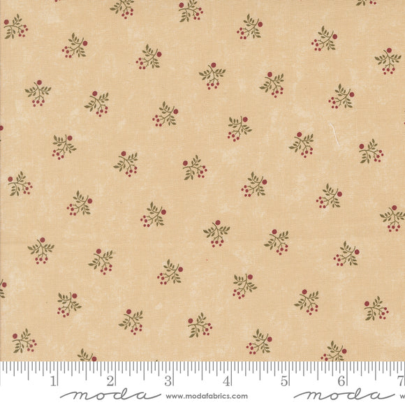 A Vintage Christmas Tan Yardage for Moda 9787 11 - PRICE PER 1/2 YARD