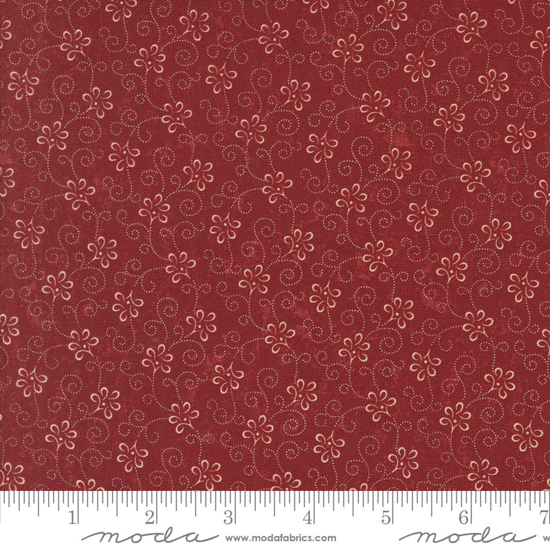 A Vintage Christmas Red Yardage for Moda 9788 13 - PRICE PER 1/2 YARD