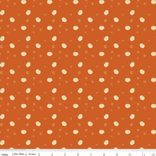 Bountiful Pumpkins Autumn Yardage by Sand Gervais for RBD-C17864-AUTUMN- PRICE PER 1/2 YARD