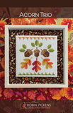 Acorn Trio Cross Stitch Pattern by Robin Pickens - RPCSP AT402