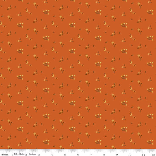 Bountiful Flower Toss Autumn Yardage by Sand Gervais for RBD-C17866-AUTUMN- PRICE PER 1/2 YARD
