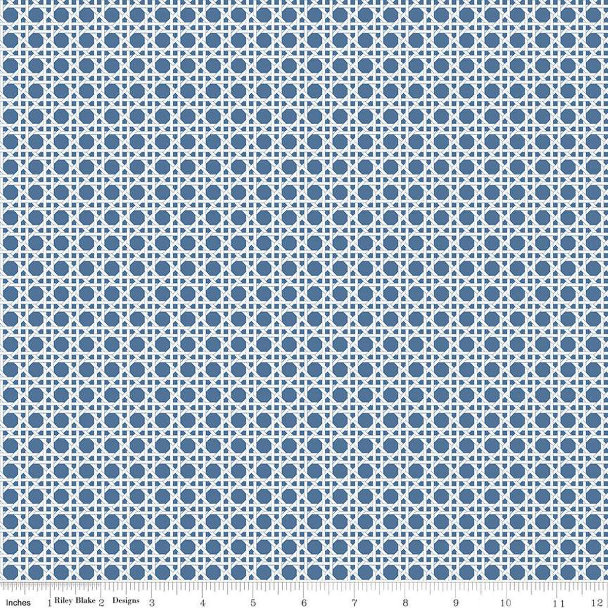 With a Flourish Weave Denim Yardage for RBD-C12733 DENIM - PRICE PER 1/2 YARD