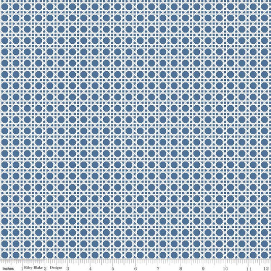 With a Flourish Weave Denim Yardage for RBD-C12733 DENIM - PRICE PER 1/2 YARD