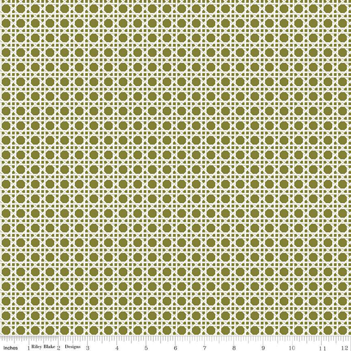 With a Flourish Weave Green Yardage for RBD-C12733 GREEN - PRICE PER 1/2 YARD