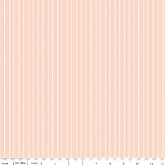 With a Flourish Stripe Blush Yardage for RBD-C12735 BLUSH - PRICE PER 1/2 YARD