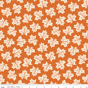 Shades of Autumn Leaves Orange Ydg for RBD C13472 ORANGE - PRICE PER 1/2 YARD