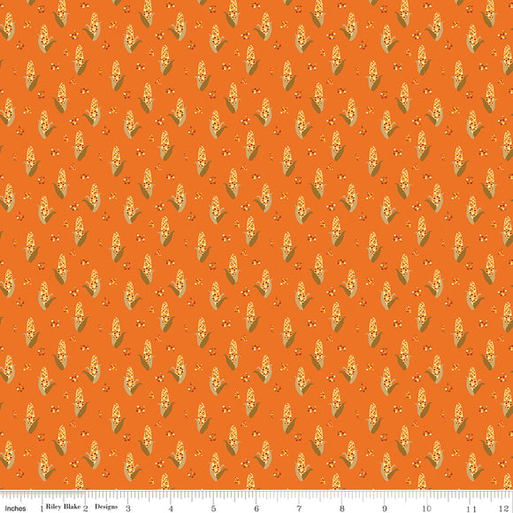 Fall's In Town Corn Orange Ydg for RBD C13514 ORANGE - PRICE PER 1/2 YARD