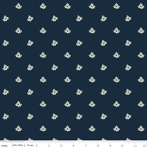 Bellissimo Gardens Ditsy Floral Midnight Ydg for RBD C13833 MIDNIGHT  - PRICE PER 1/2 YARD