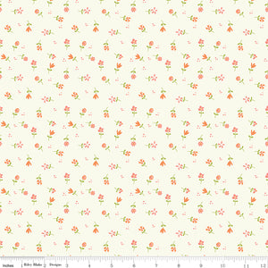 Spring's In Town Flower Toss Cream Ydg for RBD C14214 CREAM - PRICE PER 1/2 YARD