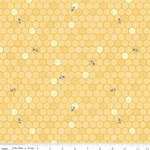 Sunshine and Sweet Tea Honeycomb Sunshine Yardage for RBD C14321 - SUNSHINE - PRICE PER 1/2 YARD