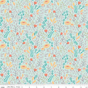 Sunshine and Sweet Tea Summer Floral Mint Yardage for RBD C14323 - MINT - PRICE PER 1/2 YARD