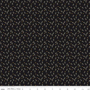 Beggar's Night Skulls Black Ydg for RBD C14508 BLACK - PRICE PER 1/2 YARD