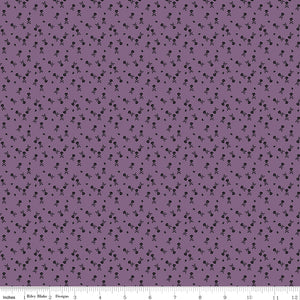 Beggar's Night Skulls Purple Ydg for RBD C14508 PURPLE - PRICE PER 1/2 YARD