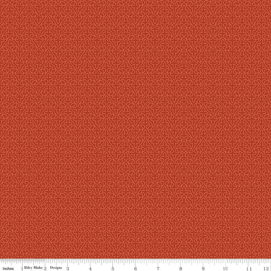 Little Witch Lace Pumpkin Ydg for RBD C14565 PUMPKIN - PRICE PER 1/2 YARD