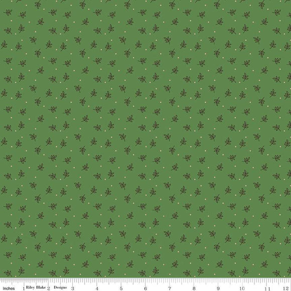 Autumn Sprig Clover Yardage by Lori Holt for RBD-C14663 CLOVER - PRICE PER 1/2 YARD