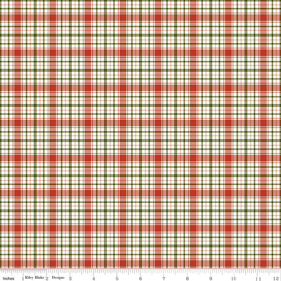 Christmas Is in Town Plaid Multi Ydg for RBD C14746 MULTI - PRICE PER 1/2 YARD