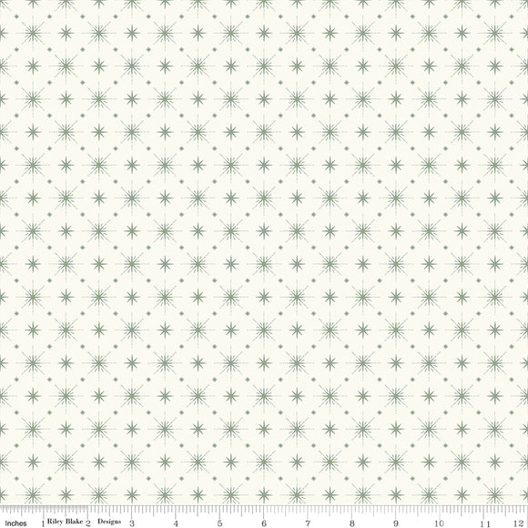 Christmas Is in Town Stars Cream Ydg for RBD C14747 CREAM - PRICE PER 1/2 YARD