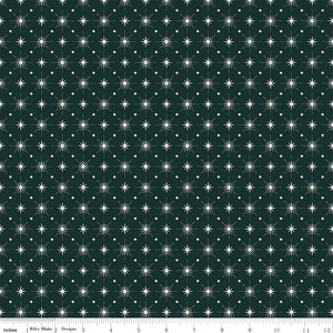 Christmas Is in Town Stars Forest Ydg for RBD C14747 FOREST - PRICE PER 1/2 YARD