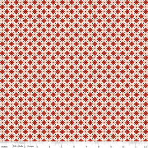 Christmas Is in Town Geo Red Ydg for RBD C14748 RED - PRICE PER 1/2 YARD