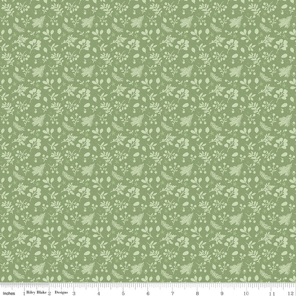 Magical Winterland Tonal Clover Ydg for RBD C14947 CLOVER - PRICE PER 1/2 YARD