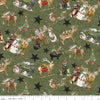 Northern Christmas Main Green Yardage by Teresa Kogut for RBD-C17830-GREEN- PRICE PER 1/2 YARD
