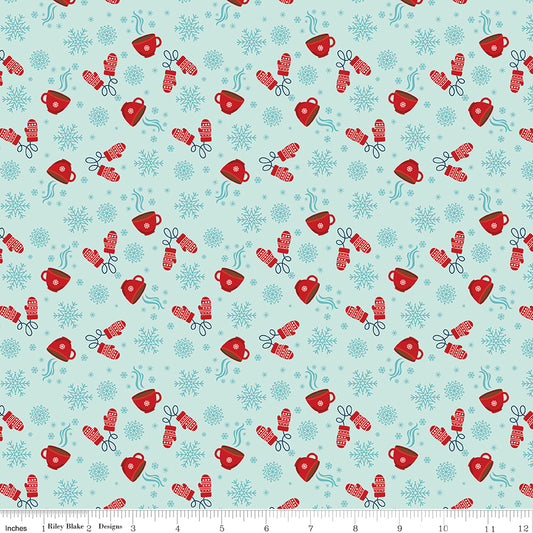 A Perfect Winter Cocoa Powder Yardage for Riley Blake Designs-C17994-POWDER- PRICE PER 1/2 YARD