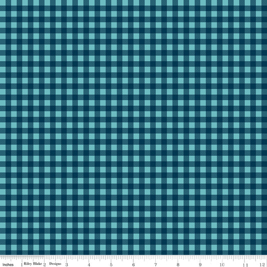 A Perfect Winter Plaid Navy Yardage for Riley Blake Designs-C17996-NAVY- PRICE PER 1/2 YARD