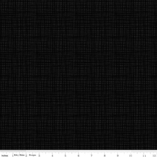 Texture Black Yardage by Sandy Gervais for Riley Blake Designs-C610 BLACK- PRICE PER 1/2 YARD